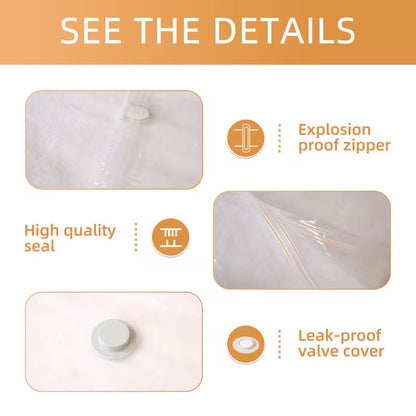 4pcs Thickened Vacuum Storage Bags, Space