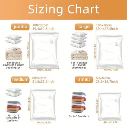 4pcs Thickened Vacuum Storage Bags, Space